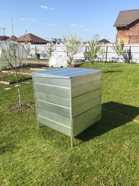 Компостер оцинкованный 0.8х0.8х1.06 в Севастополе Компостер оцинкованный 0.8х0.8х1.06 в Севастополе