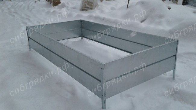 Высокие оцинкованные грядки из стали высотой 34 см в Севастополе